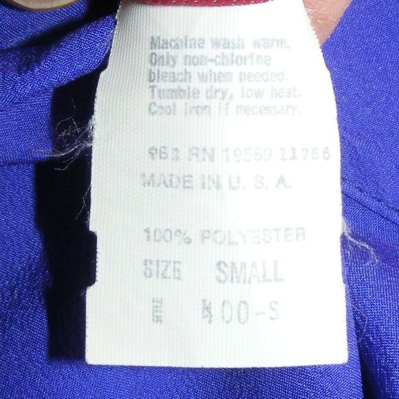 2 LAUREN LEE Tops, S, Purple & Berry pink, Vintage, Short Drop sleeves, vented - Picture 9 of 9